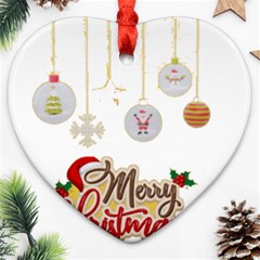 Merry Christmas  Ornament (heart)