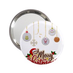 Merry Christmas  2 25  Handbag Mirrors by bego