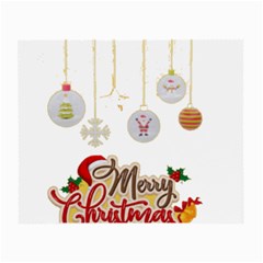 Merry Christmas  Small Glasses Cloth by bego