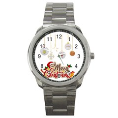 Merry Christmas  Sport Metal Watch by bego