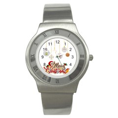 Merry Christmas  Stainless Steel Watch by bego