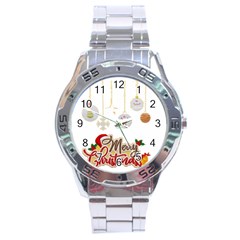 Merry Christmas  Stainless Steel Analogue Watch by bego