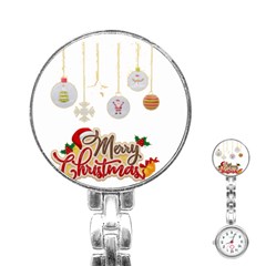 Merry Christmas  Stainless Steel Nurses Watch by bego