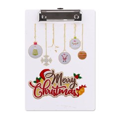 Merry Christmas  A5 Acrylic Clipboard