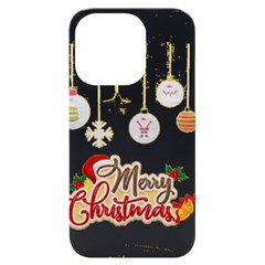 Merry Christmas  Iphone 14 Pro Black Uv Print Case by bego