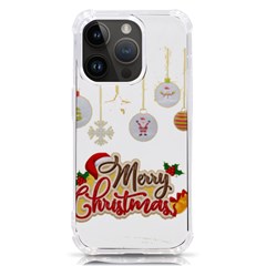 Merry Christmas  Iphone 14 Pro Tpu Uv Print Case by bego