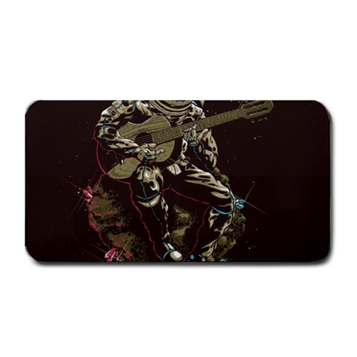 Astronaut Playing Guitar Parody Medium Bar Mat