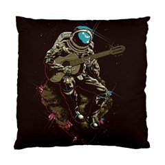 Astronaut Playing Guitar Parody Standard Cushion Case (one Side) by Cemarart