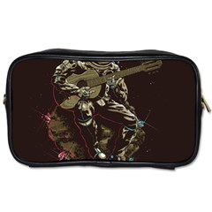 Astronaut Playing Guitar Parody Toiletries Bag (one Side) by Cemarart