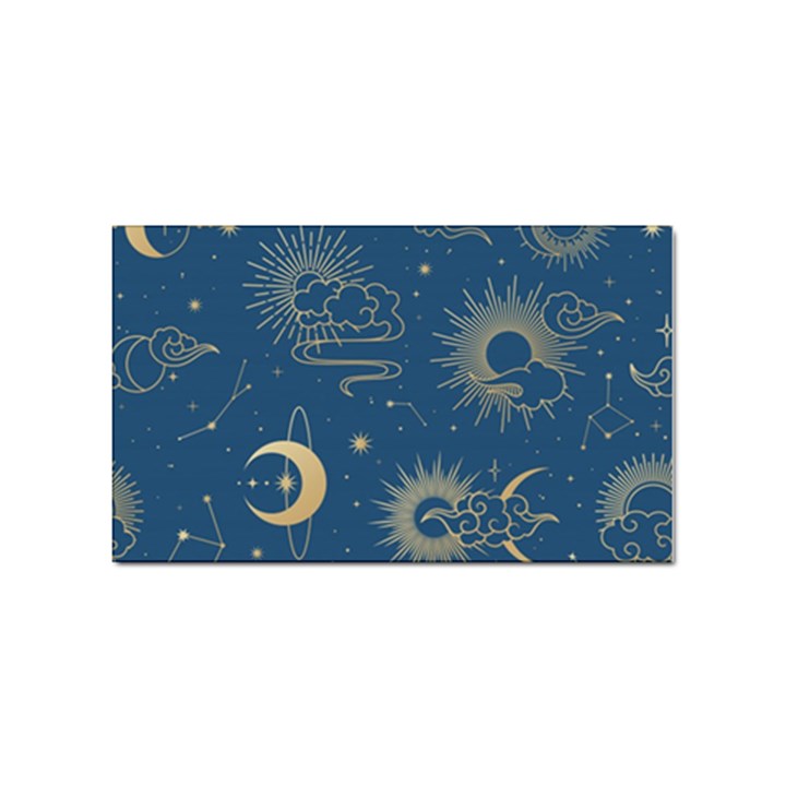 Asian Seamless Galaxy Pattern Sticker (Rectangular)