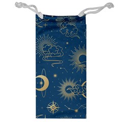 Asian Seamless Galaxy Pattern Jewelry Bag by Cemarart