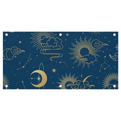 Asian Seamless Galaxy Pattern Banner And Sign 4  X 2  by Cemarart