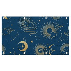 Asian Seamless Galaxy Pattern Banner And Sign 7  X 4  by Cemarart