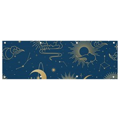 Asian Seamless Galaxy Pattern Banner And Sign 9  X 3  by Cemarart