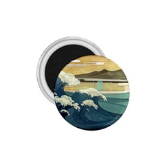 Sea Asia Waves Japanese Art The Great Wave Off Kanagawa 1 75  Magnets by Cemarart