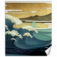 Sea Asia Waves Japanese Art The Great Wave Off Kanagawa Canvas 20  X 24  by Cemarart