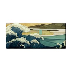 Sea Asia Waves Japanese Art The Great Wave Off Kanagawa Hand Towel by Cemarart