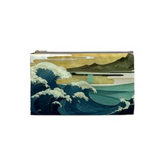 Sea Asia Waves Japanese Art The Great Wave Off Kanagawa Cosmetic Bag (small) by Cemarart