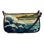 Sea Asia Waves Japanese Art The Great Wave Off Kanagawa Shoulder Clutch Bag Front