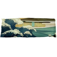 Sea Asia Waves Japanese Art The Great Wave Off Kanagawa Body Pillow Case Dakimakura (two Sides) by Cemarart