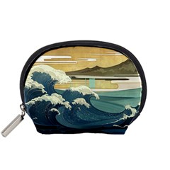 Sea Asia Waves Japanese Art The Great Wave Off Kanagawa Accessory Pouch (small) by Cemarart