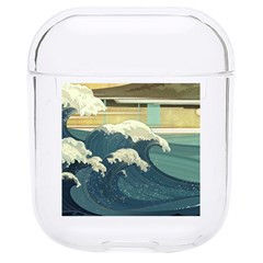 Sea Asia Waves Japanese Art The Great Wave Off Kanagawa Hard Pc Airpods 1/2 Case by Cemarart