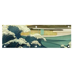 Sea Asia Waves Japanese Art The Great Wave Off Kanagawa Banner And Sign 6  X 2  by Cemarart