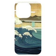 Sea Asia Waves Japanese Art The Great Wave Off Kanagawa Iphone 14 Pro Black Uv Print Case by Cemarart