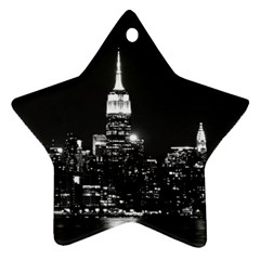 Photography Of Buildings New York City  Nyc Skyline Ornament (star) by Cemarart