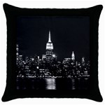 Photography Of Buildings New York City  Nyc Skyline Throw Pillow Case (Black) Front