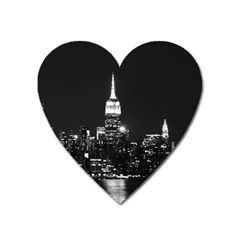 Photography Of Buildings New York City  Nyc Skyline Heart Magnet by Cemarart