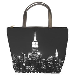 Photography Of Buildings New York City  Nyc Skyline Bucket Bag by Cemarart