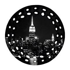 Photography Of Buildings New York City  Nyc Skyline Ornament (round Filigree) by Cemarart