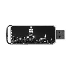 Photography Of Buildings New York City  Nyc Skyline Portable Usb Flash (two Sides) by Cemarart