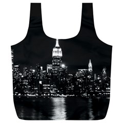 Photography Of Buildings New York City  Nyc Skyline Full Print Recycle Bag (xl) by Cemarart