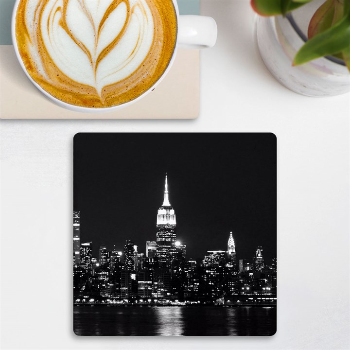 Photography Of Buildings New York City  Nyc Skyline UV Print Square Tile Coaster 