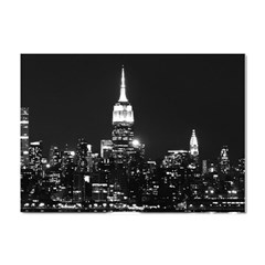 Photography Of Buildings New York City  Nyc Skyline Crystal Sticker (a4) by Cemarart