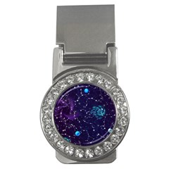 Realistic Night Sky With Constellations Money Clips (cz)  by Cemarart