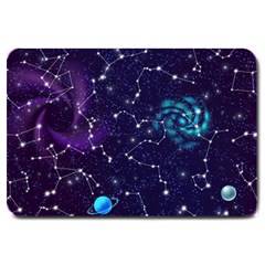 Realistic Night Sky With Constellations Large Doormat by Cemarart