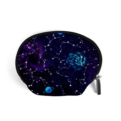 Realistic Night Sky With Constellations Accessory Pouch (small) by Cemarart