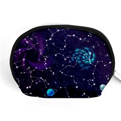 Realistic Night Sky With Constellations Accessory Pouch (medium) by Cemarart