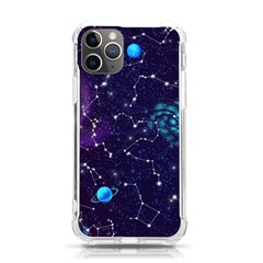 Realistic Night Sky With Constellations Iphone 11 Pro 5 8 Inch Tpu Uv Print Case by Cemarart