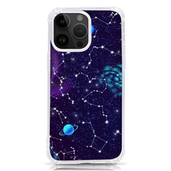 Realistic Night Sky With Constellations Iphone 14 Pro Max Tpu Uv Print Case by Cemarart