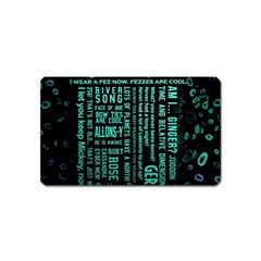 Tardis Doctor Who Technology Number Communication Magnet (name Card) by Cemarart