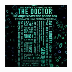 Tardis Doctor Who Technology Number Communication Medium Glasses Cloth by Cemarart