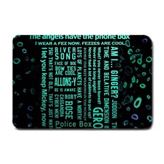 Tardis Doctor Who Technology Number Communication Small Doormat by Cemarart