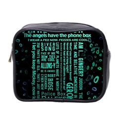 Tardis Doctor Who Technology Number Communication Mini Toiletries Bag (two Sides) by Cemarart