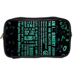 Tardis Doctor Who Technology Number Communication Toiletries Bag (Two Sides) Back