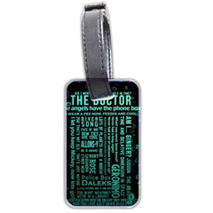 Tardis Doctor Who Technology Number Communication Luggage Tag (two Sides) by Cemarart