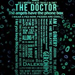 Tardis Doctor Who Technology Number Communication Play Mat (Square) Front